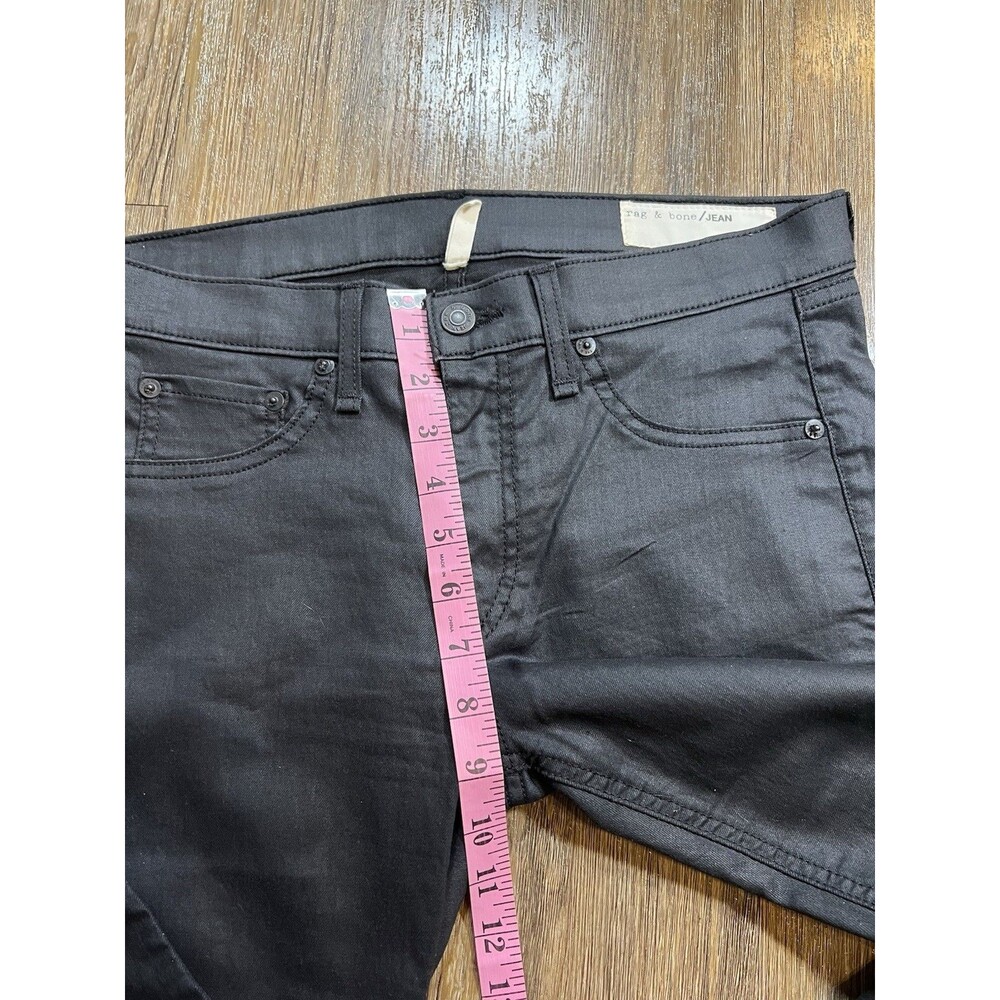 Rag & Bone Womens Black Mid Rise Skinny Leg Legging Black Cotton Size 30 - Picture 11 of 11